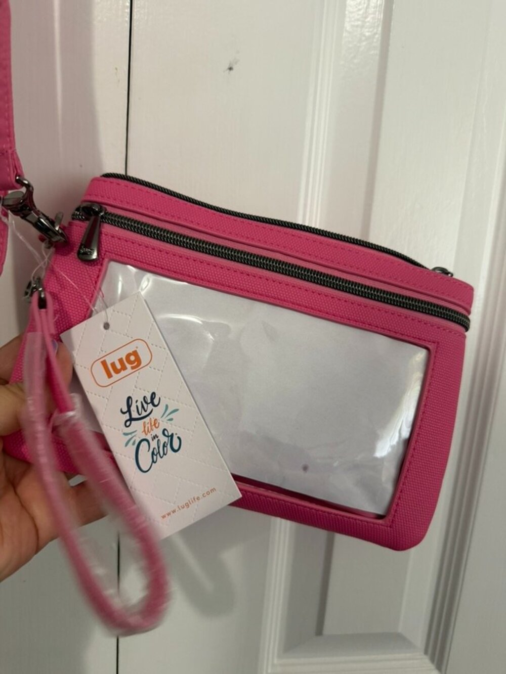 Cross Body/Wristlet Pink Bag - Picture 3 of 3